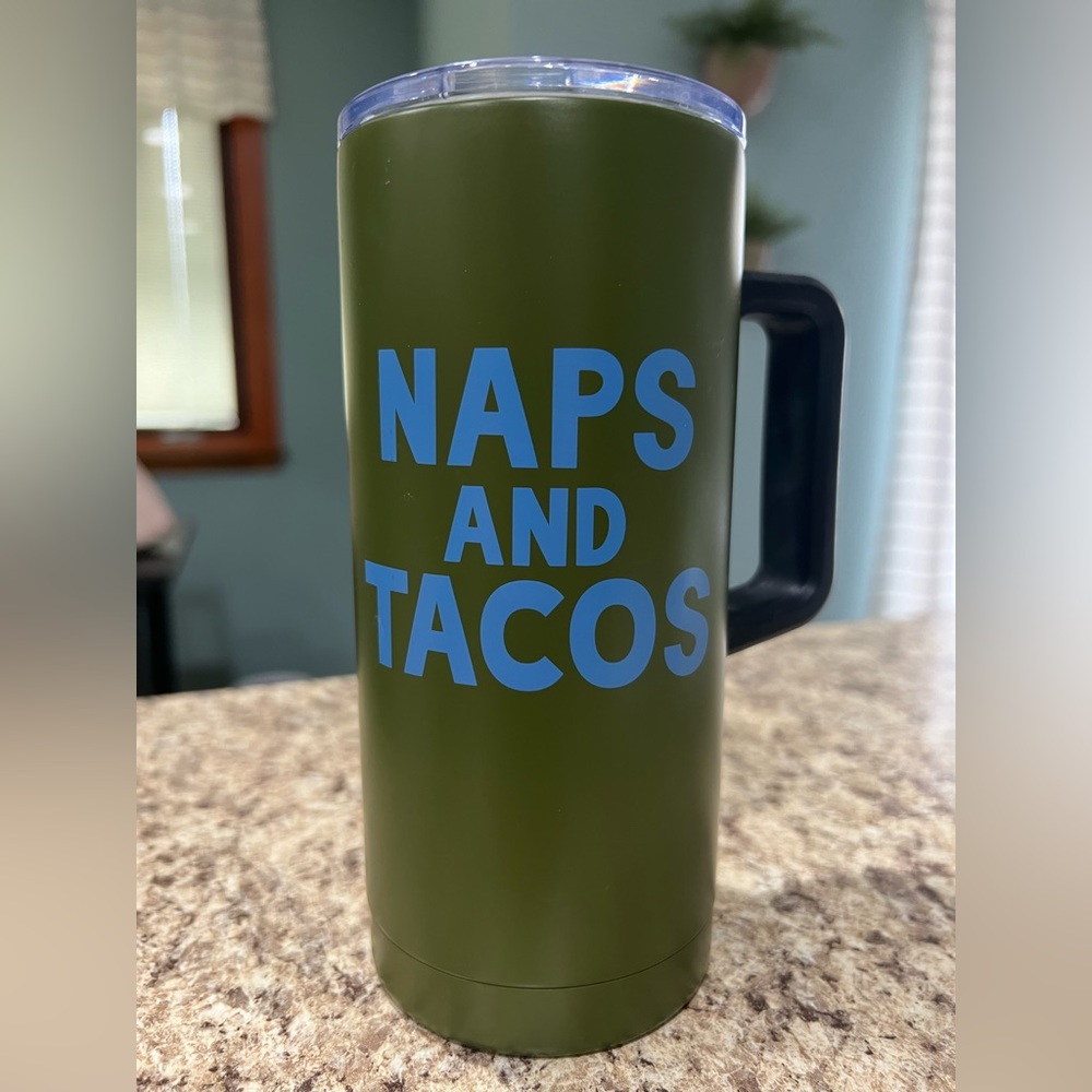 Naps and Tacos Stainless Steel Travel Mug